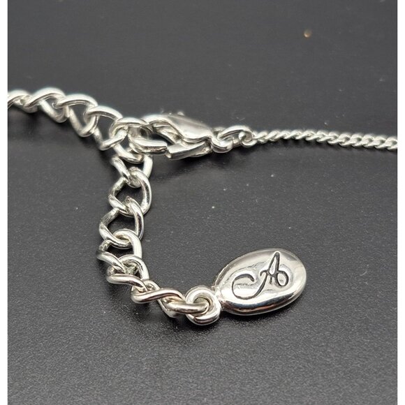 Annaleece Silver Tone Reversible Cross Pendant Necklace Crystal 18" Religious - Picture 11 of 11